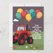 バースデーパーティパーソナライズされた招待状。 招待状 (正面)