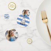 バースデーパーティフォトブラック金ゴールドグリッターフェスティバル コンフェッティ (グループ)