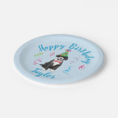 バースデーパーティポルトガルウォータードッグ紙プレート ペーパープレート (アングル)