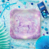 バースデーパーティユニコーン紙プレート ペーパープレート (パーティー)