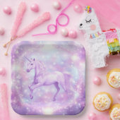 バースデーパーティユニコーン紙プレート ペーパープレート (パーティー)