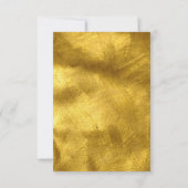 バースデーパーティユーカリプトゥスグリーン金ゴールドウッドランド 招待状 (裏面)