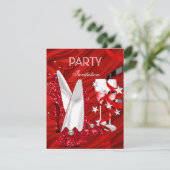 バースデーパーティレッドシューズ 招待状 (スタンド正面)