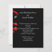 バースデーパーティレッドシューズ 招待状 (裏面)