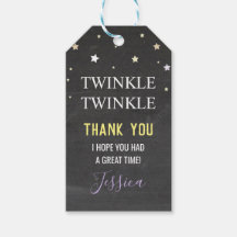 バースデーパーティーありがとうラベルトゥインクルトゥインクルトゥインクル