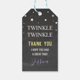 バースデーパーティーありがとうラベルトゥインクルトゥインクルトゥインクル ギフトタグ