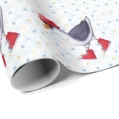 バースデーパーティーおもしろいかわいいカモメ鳥 ラッピングペーパー (ロールコーナー)