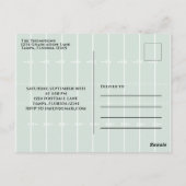 バースデーパーティーかわいいゲームタイムシンプルサッカー ポストカード (裏面)