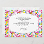 バースデーパーティーかわいいズアイスクリームUberかわいい 招待状 (正面)