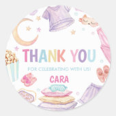 バースデーパーティーで眠る ラウンドシール (正面)