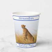 バースデーパーティーのアクセサリーチーテパーソナライズされたー 紙コップ (裏面)