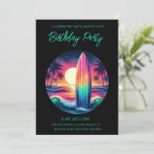 バースデーパーティーのサーフボード大脱出 招待状 (スタンド正面)