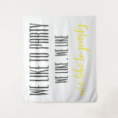 バースデーパーティーの壁のタペストリーバナー タペストリー (正面)