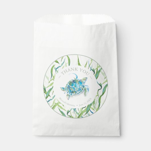 バースデーパーティーの好意バッグウミガメ フェイバーバッグ (正面)