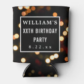 バースデーパーティーの好意モダンタイポグラフィ 缶クーラー (正面)