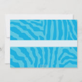 バースデーパーティーの招待状 :: 動物のプリント 1L 招待状 (裏面)