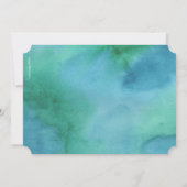 バースデーパーティーの水彩 | 招待状少年 招待状 (裏面)