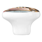 バースデーパーティーの猫たち。 セラミックノブ (側面)