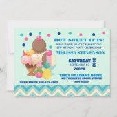 バースデーパーティーアイスクリームソーシャル 招待状 (正面)