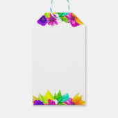 バースデーパーティーアフリカンアメリカンパーソナライズされたガール ギフトタグ (裏面)