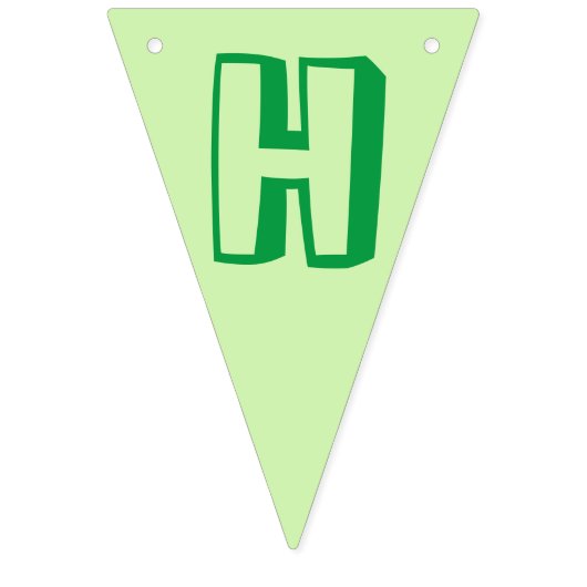 バースデーパーティーイエローグリーンアリゲーターワニ バンティングフラッグ (第2の旗)