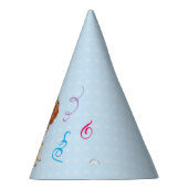 バースデーパーティーウェルシュスプリンガースパニエル犬 パーティーハット (右)