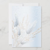 バースデーパーティーウォーターカラークラシックベビーベビーカー 招待状 (裏面)