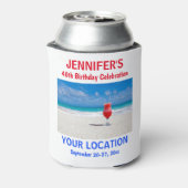 バースデーパーティーガールズトロピカルビーチ旅行 缶クーラー (缶裏面)