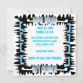 バースデーパーティーキャック&キャンドル招待状 招待状 (裏面)