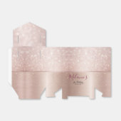 バースデーパーティーグリッターバラ金ゴールドメタリック名 フェイバーボックス (折り畳みなし)