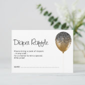 バースデーパーティーグリッツグラムバルーンおむつラッフル 招待状 (スタンド正面)