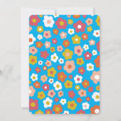 バースデーパーティーグルービーデイジーフローラカスタム 招待状 (裏面)