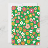 バースデーパーティーグルービーデイジーフローラカスタム 招待状 (裏面)