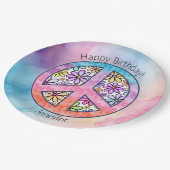 バースデーパーティーグルービーヒッピー紙プレート ペーパープレート (アングル)