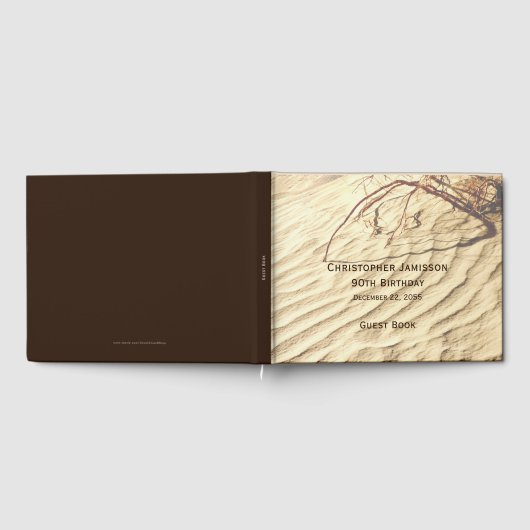 バースデーパーティーゲストブックリップルインザサンド ゲストブック (全面)