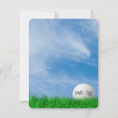 バースデーパーティーゴルフテーマ 招待状 (正面)