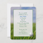 バースデーパーティーゴルフテーマ 招待状 (裏面)