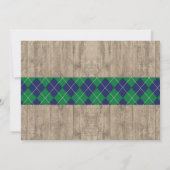 バースデーパーティーゴルフボールフォトゴルフ招待状40日 招待状 (裏面)