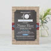 バースデーパーティーゴルフボール30日40日50招待状 招待状 (スタンド正面)