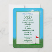 バースデーパーティーゴルフボール 招待状 (裏面)