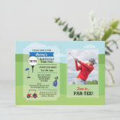 バースデーパーティーゴルフAny Age Golfingフォト招待状 招待状 (スタンド正面)