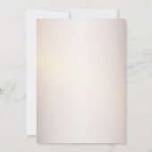 バースデーパーティーゴールデンオレンジホワイト素朴花 招待状 (裏面)