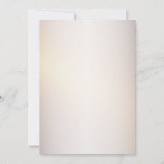 バースデーパーティーゴールデンオレンジホワイト素朴花 招待状 (裏面)