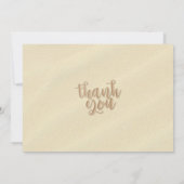 バースデーパーティーサマービーチヒトデ貝 招待状 (裏面)