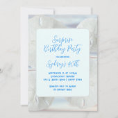 バースデーパーティーサンドドル招待状 招待状 (正面)