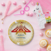 バースデーパーティーサーカステント ペーパープレート (パーティー)