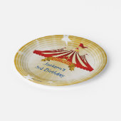 バースデーパーティーサーカステント ペーパープレート (アングル)