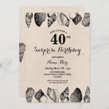 バースデーパーティーシェル海ビーチシーメンズウィメンズ