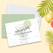 バースデーパーティーシック大人マルガリータクールドリンク 招待状