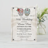 バースデーパーティーシュガースカル招待状ハロウィーン 招待状 (スタンド正面)